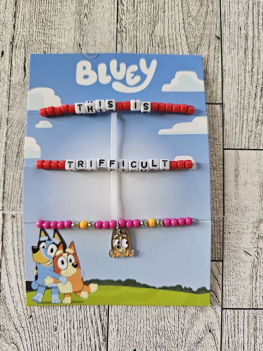Disney Bluey Beaded Bracelet Set